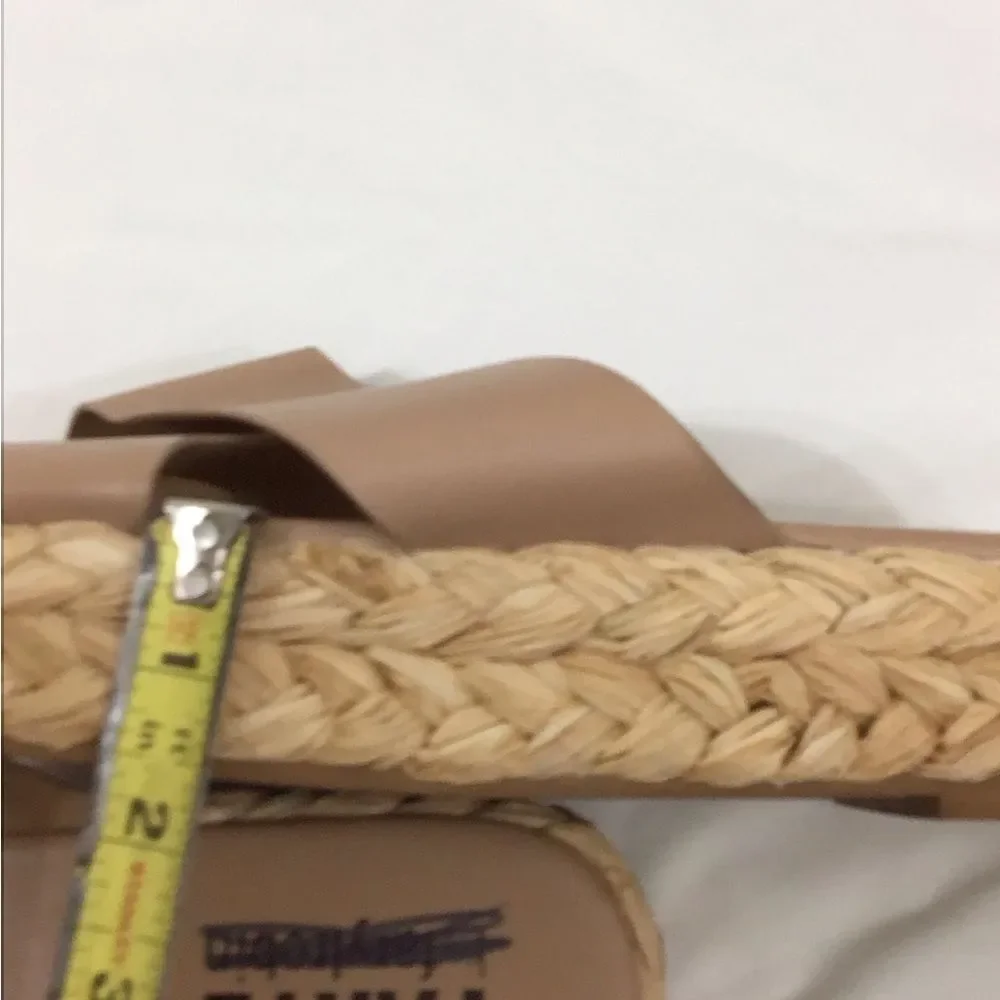 Daryl by Faryl Robin Tan Espadrille Strap Platform Sandals Size 9